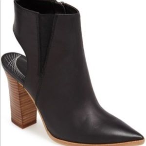Trouve meridian point toe leather bootie